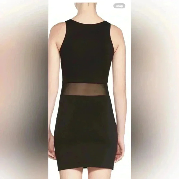 JustFab Kennedy Cut Out Mini Dress Casual Black Size L - Picture 2 of 10